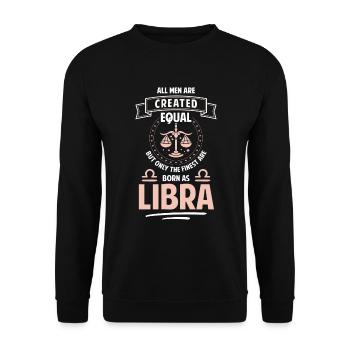 Birthday Zodiac Sign Date of Birth Birth - Unisex Sweatshirt - black - Front - Alina (178cm) & Michal (187cm)