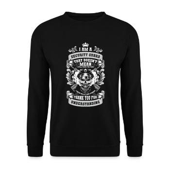 Security Service Security Service - Unisex Sweatshirt - black - Front - Alina (178cm) & Michal (187cm)