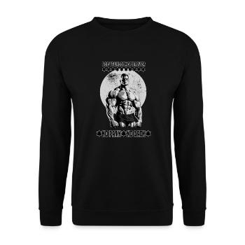 Bodybuilding Forever - Unisex Pullover - Schwarz - Vorne - Alina (178cm) & Michal (187cm)