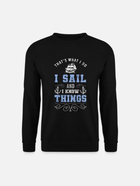 Sailboat Captain Beach Holiday - Unisex Sweatshirt - black