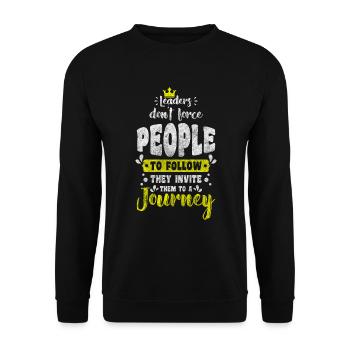 Colleague Success - Unisex Sweatshirt - black - Front - Alina (178cm) & Michal (187cm)
