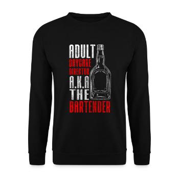 Barkeeper Club - Unisex Pullover - Schwarz - Vorne - Alina (178cm) & Michal (187cm)