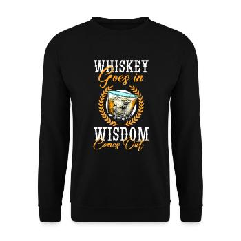 Rum Waiter Lifestyle Celebrations - Unisex Sweatshirt - black - Front - Alina (178cm) & Michal (187cm)
