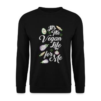Ernährung Gesund Natur Veggie - Unisex Pullover - Schwarz - Vorne - Alina (178cm) & Michal (187cm)