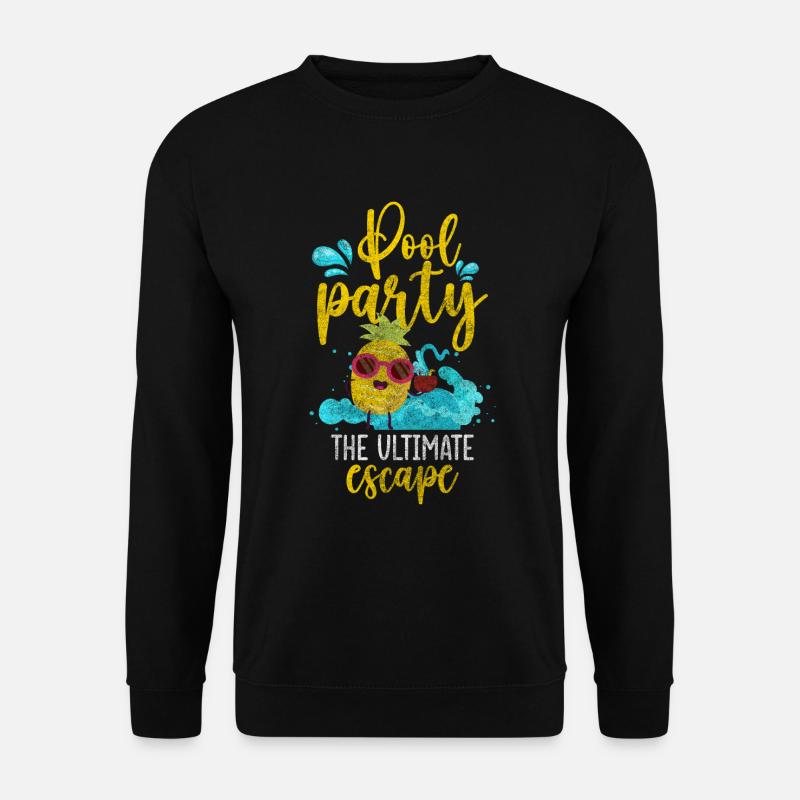 Pool Tauchen Erholung Wasser - Unisex Pullover - Schwarz