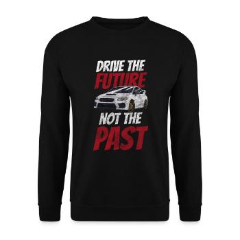 Electric Car Environment Power Climate Change - Unisex Sweatshirt - black - Front - Alina (178cm) & Michal (187cm)