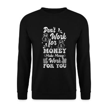 Geld Finanzen Gold Investor - Unisex Pullover - Schwarz - Vorne - Alina (178cm) & Michal (187cm)