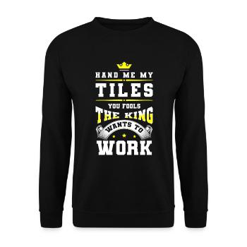 Master craftsman training - Unisex Sweatshirt - black - Front - Alina (178cm) & Michal (187cm)