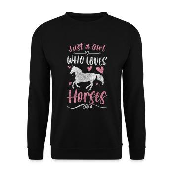 Chevaux Sports Western Équitation de compétition Équitation - Sweat-shirt Unisexe - noir - Devant - Alina (178cm) & Michal (187cm)