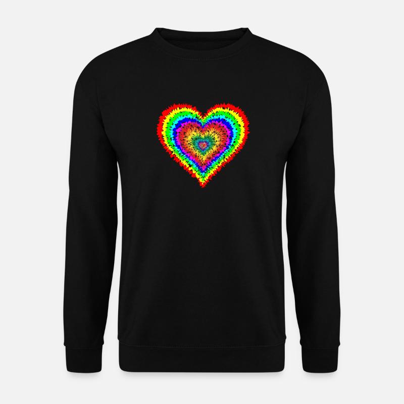 Rainbow Heart - Unisex Sweatshirt - black