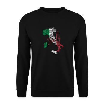 Italy - Unisex Pullover - Schwarz - Vorne - Alina (178cm) & Michal (187cm)