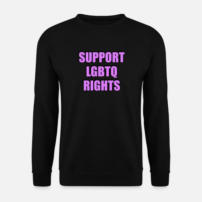 Support LGBT Rights - Unisex Sweatshirt - black