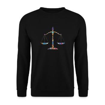 rechtsanwalt anwalt lawyer judge richter law justi - Unisex Pullover - Schwarz - Vorne - Alina (178cm) & Michal (187cm)