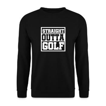 Tout droit sorti du golf cadeau voiture golf - Sweat-shirt Unisexe - noir - Devant - Alina (178cm) & Michal (187cm)
