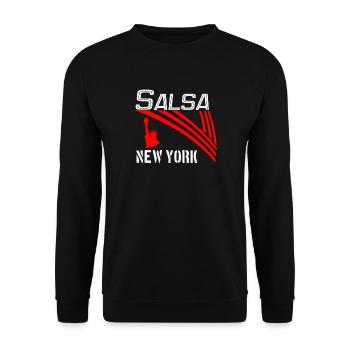 Salsa New York Classic white - Pro Dance Edition - Unisex Pullover - Schwarz - Vorne - Alina (178cm) & Michal (187cm)
