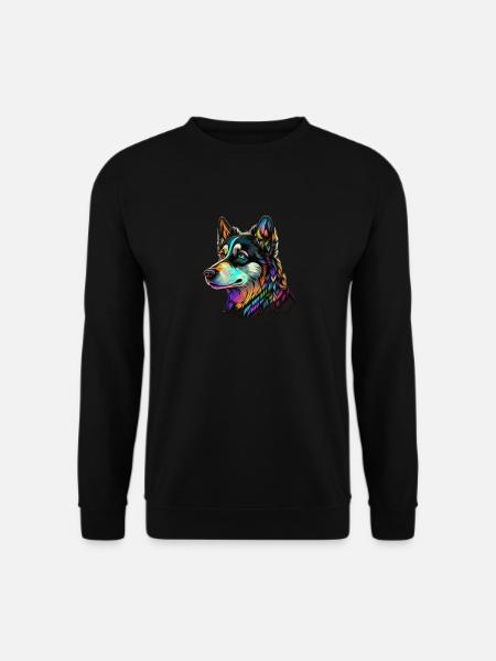 HEAD OF HUSKY - Unisex Sweatshirt - black