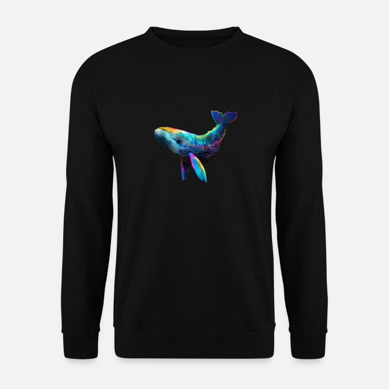 ORIGINAL WHALE - Unisex Sweatshirt - black