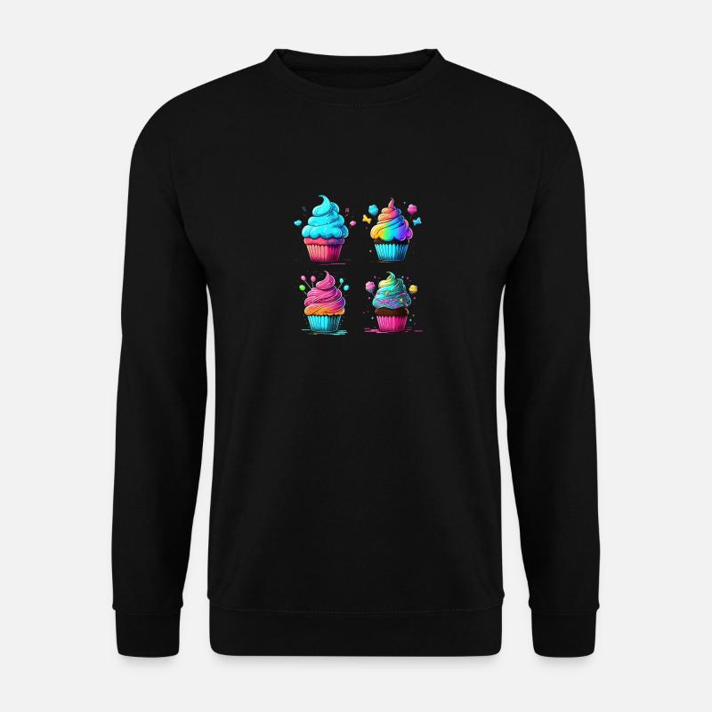 DELICIOUS CUPCAKES - Unisex Sweatshirt - black