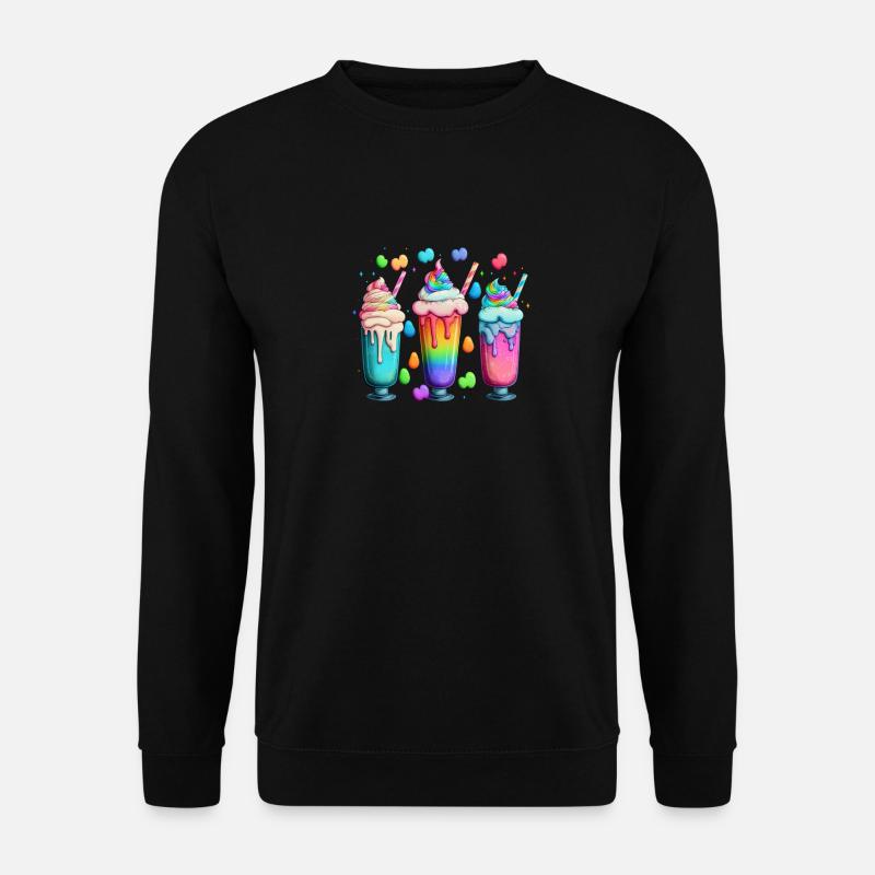 MILCHSHAKES - MEHRFARBIG - Unisex Pullover - Schwarz