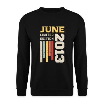 Juin 2012 - Cadeau anniversaire Juin 2012 Juin - Sweat-shirt Unisexe - noir - Devant - Alina (178cm) & Michal (187cm)