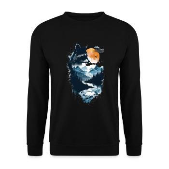 Raton laveur - Sweat-shirt Unisexe - noir - Devant - Alina (178cm) & Michal (187cm)