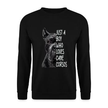 Cane corso - Sweat-shirt Unisexe - noir - Devant - Alina (178cm) & Michal (187cm)
