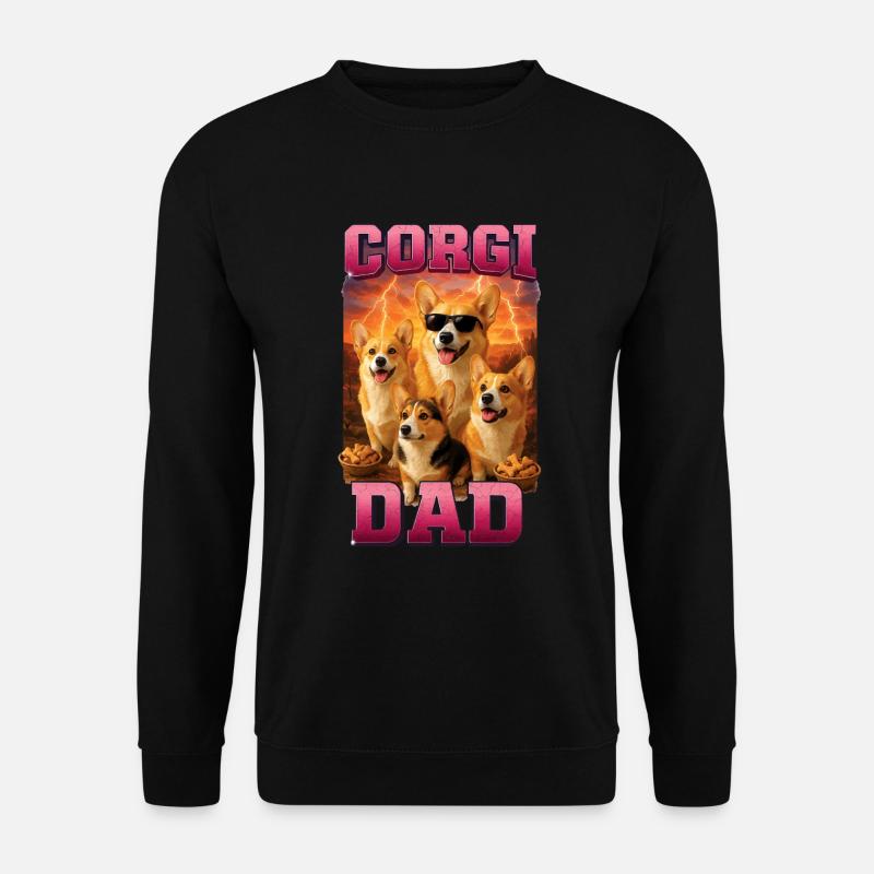 Corgi - Unisex Pullover - Schwarz