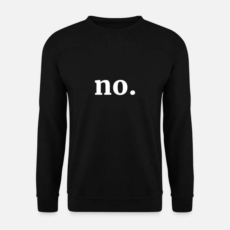 No / No | White - Unisex Sweatshirt - black