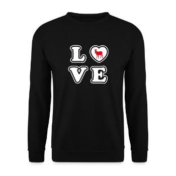 ass - Unisex Sweatshirt - black - Front - Alina (178cm) & Michal (187cm)