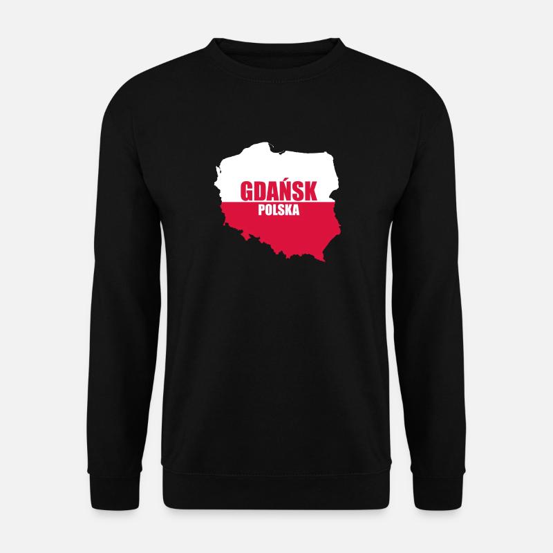 Polska Gdańsk Danzig Polen Geschenk Gdansk - Unisex Pullover - Schwarz