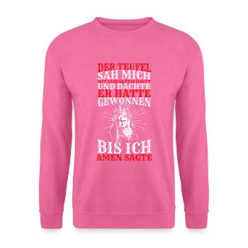 Ritter Tempelritter Kostüm Kreuzritter Mittelalter - Unisex Pullover - Pink - Vorne