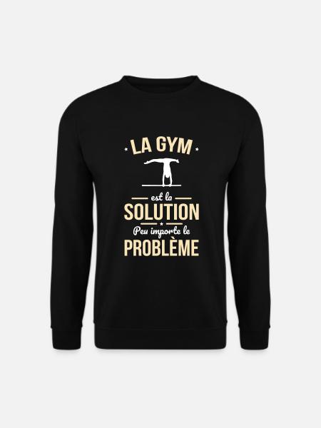 La gym est la solution peu importe le problème - Sweat-shirt Unisexe - noir