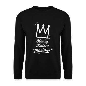 Chez soi en Thuringe - Sweat-shirt Unisexe - noir - Devant - Alina (178cm) & Michal (187cm)