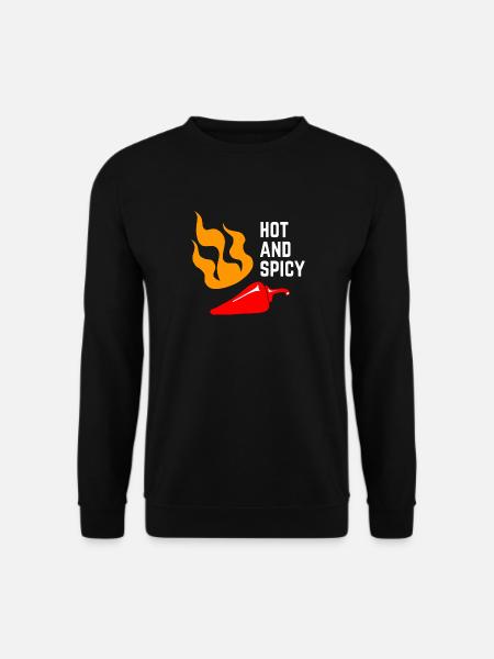 Chili -> chaud et épicé - Sweat-shirt Unisexe - noir