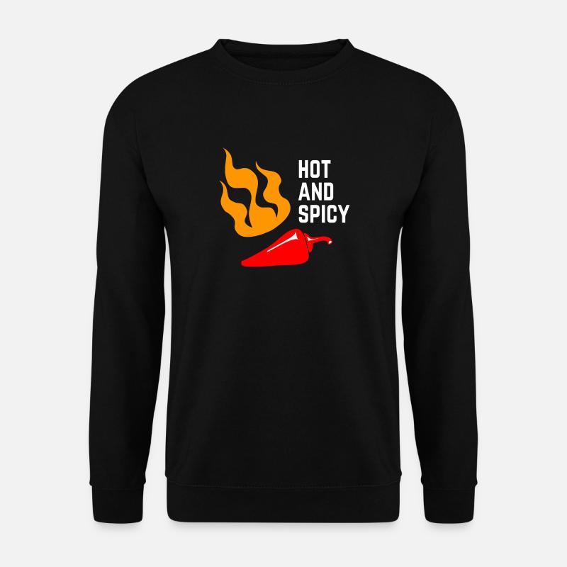 Chili -> chaud et épicé - Sweat-shirt Unisexe - noir