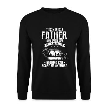 Course de bateaux chinois pour les entraîneurs de bateaux-dragons - Sweat-shirt Unisexe - noir - Devant - Alina (178cm) & Michal (187cm)