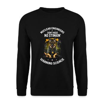 Erneuerbare Nukleare Spruch für Nukleartechnik - Unisex Pullover - Schwarz - Vorne - Alina (178cm) & Michal (187cm)
