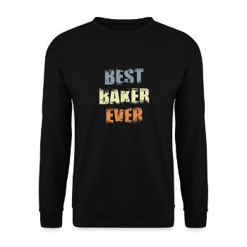 Bester Bäcker - Unisex Pullover - Schwarz - Vorne - Alina (178cm) & Michal (187cm)