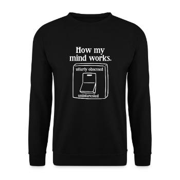 Comment mon fonctionne - Sweat-shirt Unisexe - noir - Devant - Alina (178cm) & Michal (187cm)