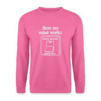 Comment mon fonctionne - Sweat-shirt Unisexe - rose - Devant