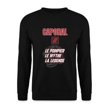 Caporal sapeurs-pompiers - Sweat-shirt Unisexe - noir - Devant - Alina (178cm) & Michal (187cm)