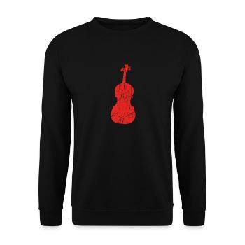 sport geschenk hobby christmas TUBA TROMPETE fiddl - Unisex Pullover - Schwarz - Vorne - Alina (178cm) & Michal (187cm)