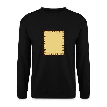flicken2 - Unisex Pullover - Schwarz - Vorne - Alina (178cm) & Michal (187cm)