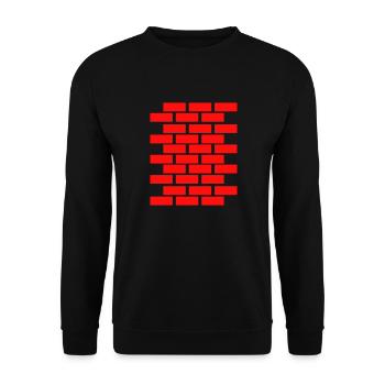 mauer - Unisex Pullover - Schwarz - Vorne - Alina (178cm) & Michal (187cm)