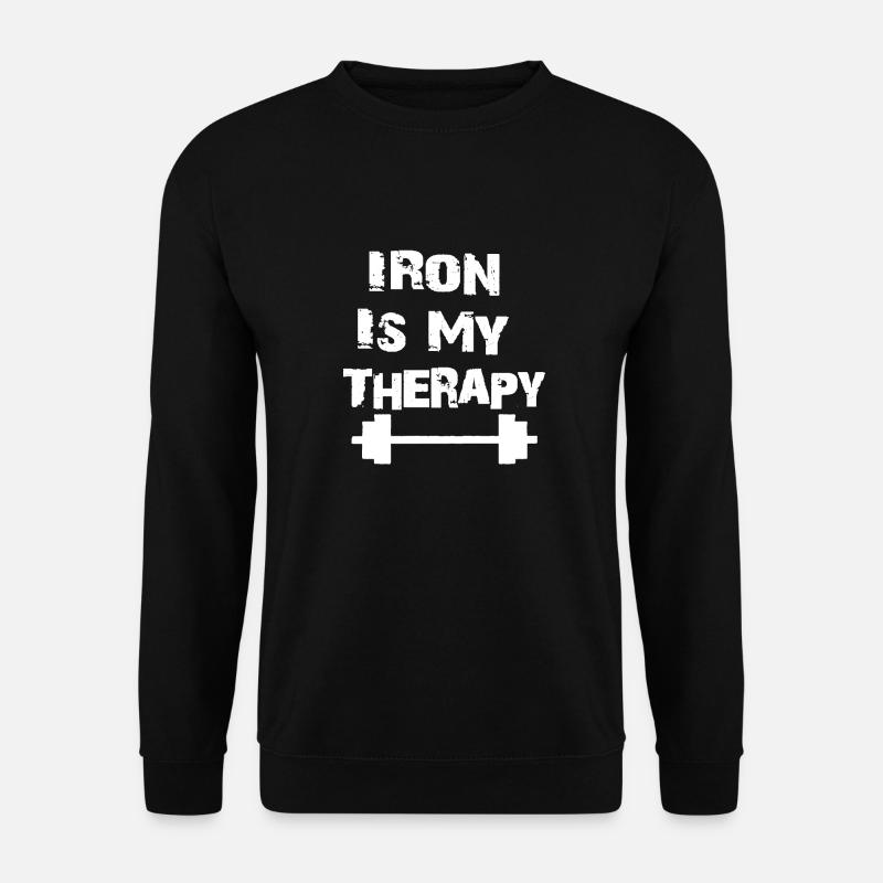 Iron Is My Therapy - Unisex Sweatshirt - black
