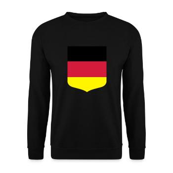 Germany flag - Unisex Sweatshirt - black - Front - Alina (178cm) & Michal (187cm)