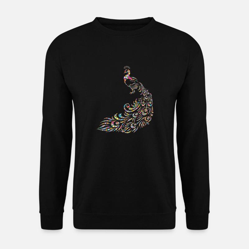 Pfau - Unisex Pullover - Schwarz