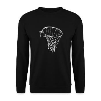 Basket-ball Basketball Basket - Sweat-shirt Unisexe - noir - Devant - Alina (178cm) & Michal (187cm)