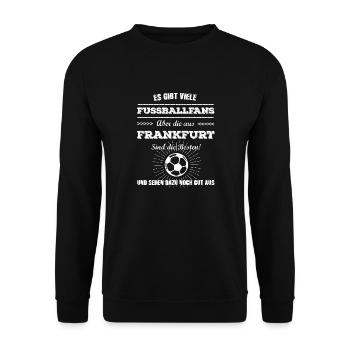 Frankfurt - Unisex Pullover - Schwarz - Vorne - Alina (178cm) & Michal (187cm)
