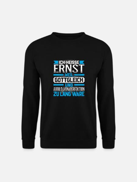 ERNST - Gottgleich - Unisex Pullover - Schwarz